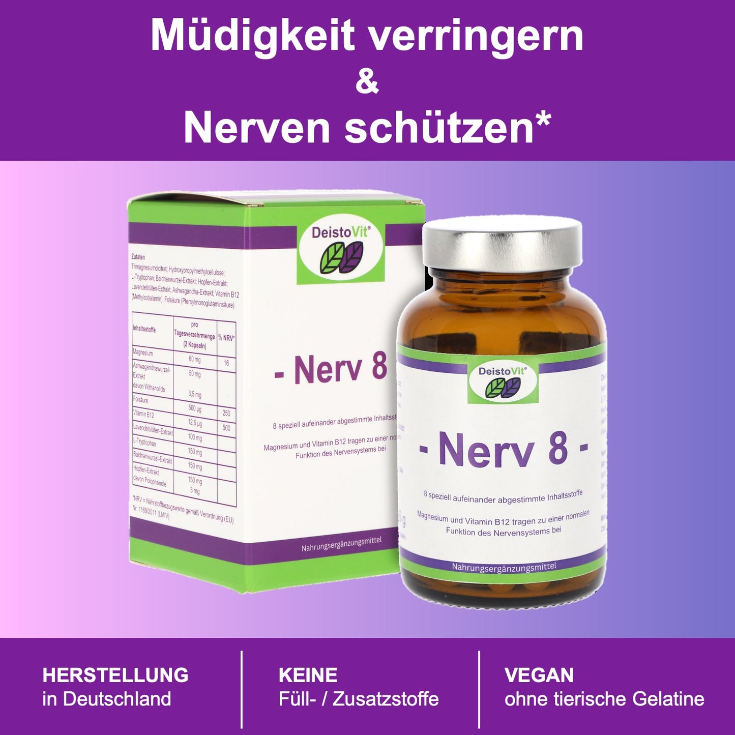 DeistoVit® Nerv 8 - Müdigkeit & Nerven*